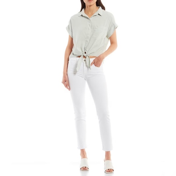 Joe Jeans Lara Mid Rise Frayed Hem Cigarette Ankle Jeans- Brand New With Tags - Picture 3 of 8